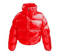 Giacca Bambina Invernale - Cappotto E Giacca Invernali per Bambine Imbottiti E Lucidi Caldi E Spessi Isolanti Perfetti per Le Giornate Fredde Abbigliamento Invernale Perfetto per Le Bambine (Red 120)