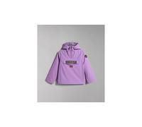 Giacca Bambina Napapijri Cappuccio Logo Tasca Marsupio K Rainforest Lavanda