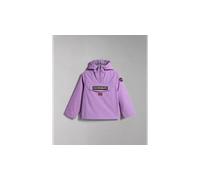 Giacca Bambina Napapijri Cappuccio Logo Tasca Marsupio K Rainforest Lavanda