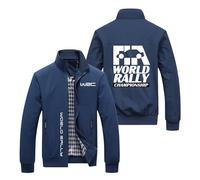 Giacca baseball uomo Ra.lly Racing Enthusiast, Giacca pilota classica alla moda, per sport casual, giacche da esterno, antivento(Blue,XL)