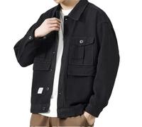 Giacca bassa da uomo Jean Coats Denim Jacket One Piece, 101 Giacca Nera, M