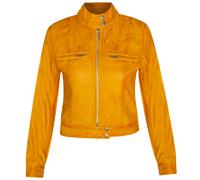 Giacca Biker In Pelle Gialla Piana Da Donna Giacca Brando Moto Gotica