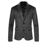 Giacca blazer da uomo in pelle scamosciata cappotto da sposa da uomo eleganti giacche chic slim fit giacche da abito casual di lusso blazer leggero cappotti da sposo cappotti da uomo a due bottoni