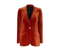 Giacca Blazer in Velluto da Donna Slim Fit da Cerimonia Giacca in Velour Giacca Slim-fit a Vestibilità Aderente Blazer da Cerimonia Colore Solido Giacca da Donna per Matrimonio e Cerimonie Giacca da