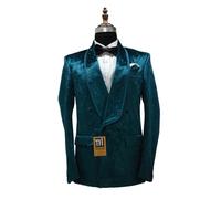 Giacca Blazer In Velluto Man Rama Designer Doppiopetto Da Cena