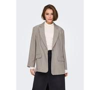 Giacca blazer, maniche lunghe Marrone M Tinta unita