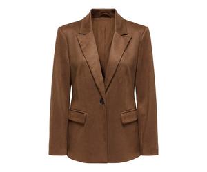 Giacca blazer scamosciata Marrone 44 (IT) - 40 (FR) Tinta unita