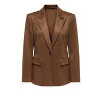 Giacca blazer scamosciata Marrone 46 (IT) - 42 (FR) Tinta unita