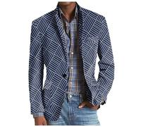 Giacca Blazer Uomo, Regular Fit Formale Giacca da Abito Casual 1 Pulsante Elegante Giacche Modello Blazer Giacche da Completo Giacca Business da Lavoro per Il Tempo Libero
