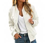 Giacca bomber da donna, leggera, autunnale, con chiusura lampo, giacca da | Giacca da mezza stagione, dal taglio ampio, per autunno e inverno, per l'ufficio e la città