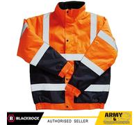 Giacca Bomber Hi Vis Blackrock Con Fodera In Pile E Alta Visibilità Calda