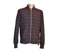 Giacca Bomber In Lana Nera E Viola A Quadri Paul Smith “S” RRP £725 Nuova