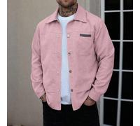 Giacca bomber in velluto a coste casual da uomo per la primavera e l'autunno, ideale per l'uso quotidiano. Un ottimo regalo per il fidanzato o il marito, giacca rosa da uomo L,M,S,XL,XS,XXLVelluto a c