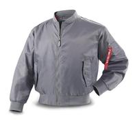 Giacca Bomber Leggera da Uomo Giacca a Vento Fit Active Coat Outerwear | Giacca da Volo MA-1 Bomber Leggero, Tasca sulla Manica, Polsini e Orlo a Costine, Giacca da Pilota da Combattimento
