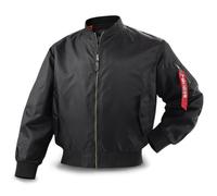 Giacca Bomber Leggera da Uomo Giacca a Vento Fit Active Coat Outerwear | Giacca da Volo MA-1 Bomber Leggero, Tasca sulla Manica, Polsini e Orlo a Costine, Giacca da Pilota da Combattimento