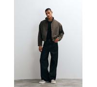 Giacca bomber leggera marrone cioccolato selezionata con collo alto XL