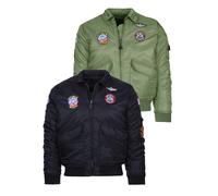 Giacca Bomber Militare B-52 imbottito da bambino con toppe da 2 a 14 anni