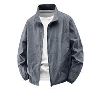 Giacca Bomber Uomo, Giacca da Uomo Estiva a Maniche Lunghe con Stampa Cappotto Monogramma Colorblock Giacca Universitaria Personalizzata Giubbino Uomo Mezza Stagione per La Primavera