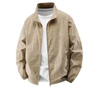 Giacca Bomber Uomo, Giacche Primaverili Uomo a Maniche Lunghe con Stampa Cappotto Monogramma Colorblock Giacca Universitaria Personalizzata Giacca Leggera da Uomo per La Primavera