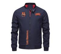 Giacca bomber uomo Hazzard G.e.ner.al L.ee Car, Giacca pilota leggera e trendy, per ogni giorno e stagione media, semplice(Navy Blue,4XL)