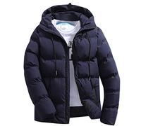 Giacca Bomber Uomo Invernale Biker in Piuma D'Oca Autunno Inverno Casual Impermeabile Staccabile a Vento Parka da Esterno Giubbotto Imbottito in Cotone Uomo