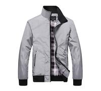 Giacca Bomber Uomo Leggera Elegante,Giubbotto Leggere Casual Outdoor Antivento Mezze Stagioni Giubbino Elegante Confortevole Resistente Giubbotto Softshell per Il Tempo Libero