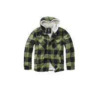 Brandit Lumberjack Winter, felpa con zip L male Nero/Oliva