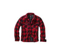 Brandit Giacca di mezza stagione Lumber Jacket Rosso/Nero Uomo M