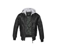 Brandit MA1, felpa con zip L male Nero/Grigio