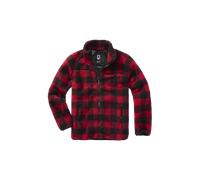 Giacca Brandit Teddyfleece Rosso/NeroXXL Rosso,Nero