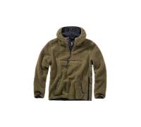 Brandit Teddyfleece Worker Pullover, Uomo, Olive, M