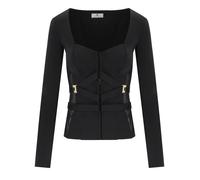 GIACCA BUSTIER NERA ELISABETTA FRANCHI 42 IT