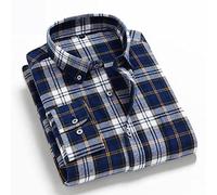 Giacca Camicia Uomocamicia Di Flanella A Maniche Lunghe Da Uomo Camicia Termica Tartan Camicia Nera Da Uomo Vestibilità Regolare Boscaiolo Comodo Giacca A Quadri Camicia Da Lavoro Casual Per Uomo R