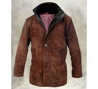 Giacca cappotto uomo Robert Taylor sceriffo Walt Longmire marrone vera...