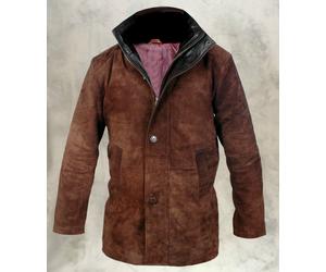 Giacca cappotto uomo Robert Taylor sceriffo Walt Longmire marrone vera...