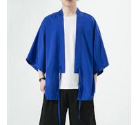 Giacca Cardigan Yukata Kimono Da Uomo Giapponese Piana Casual Etnica