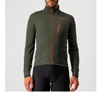 Castelli Go Giacca Military Green/Fiery Red XL