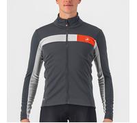 Giacca Castelli Mortirolo 6S GORE-TEX INFINIUM™ grigio scuro argento rosso - S