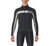 Giacca Castelli Mortirolo 6S Nero Chiaro Gesso Argento Reflex, Taglia XS.