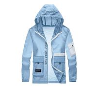 Giacca casual da uomo autunno cappotto top maschio autunno inverno sottile manica lunga cerniera cappotto bellezza cappuccio risvolto multi tasche tinta unita giacca Outwear per escursioni all'aperto