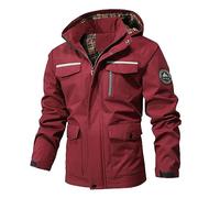 Giacca casual da uomo, design con cappuccio, vestibilità aderente, cappotto con zip per uso quotidiano, abbigliamento da città, attività all'aperto, viaggi e strati stagionali, progettata per un