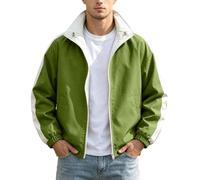 Giacca casual da uomo versatile, reversibile e con collo alto, ideale per l | Giacca Uomo Inverno Impermeabile Verde Bordeaux Economiche Xxxl Giallo Vita Colorati Sta Royal Ripiegabile