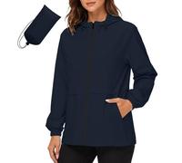 Giacca Casual Donna Con Cappuccio E Zip Tinta Unita Casual Con Custodia