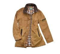 Giacca cerata da donna New Ashdown, resistente al vento e impermeabile, taglio sciancrato, con cappuccio