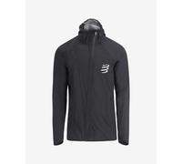 Compressport - Giacca da running impermeabile - Hurricane Waterproof 10/10 Jacket M Black per Uomo - Taglia M - Nero