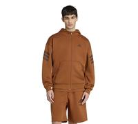 Giacca con cappuccio a 3 bande Future con zip integrale Marrone XXL Grafico