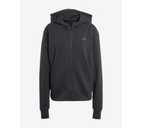 adidas Performance - Designed 4 Training - Felpa sportiva nera con cappuccio e zip-Nero L