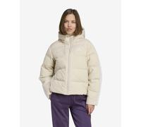 Giacca con cappuccio adidas Essentials Climawarm 3-Stripes bianco crema donna - S