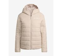 adidas Donna Terrex Multi Essentials CLIMAWARM Insulated Hooded Jacket, Wonder Taupe, M