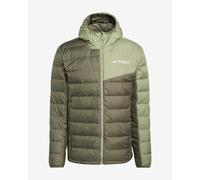 adidas Homme Terrex Multi Light Down CLIMAWARM Hooded Jacket, olive strata/tent green, S